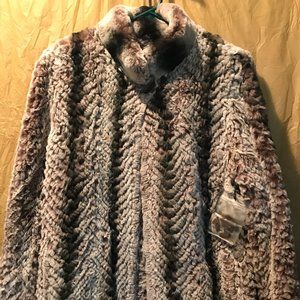 NWOT *Real Fur* Rabbit/Chinchilla Fur Coat